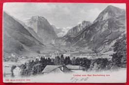 Linthal vom Bad Stachelberg 1923 // Stempel Ambulant