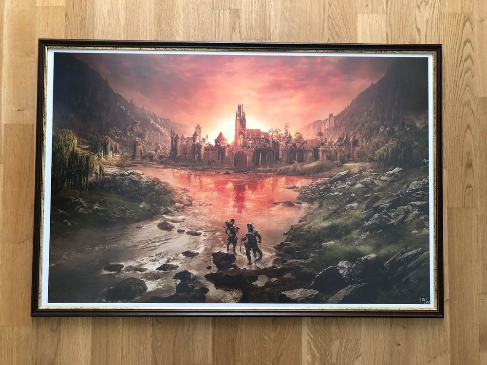 Elder Scrolls Online Blackwood Lithograph Inkl Bilderrahm Kaufen