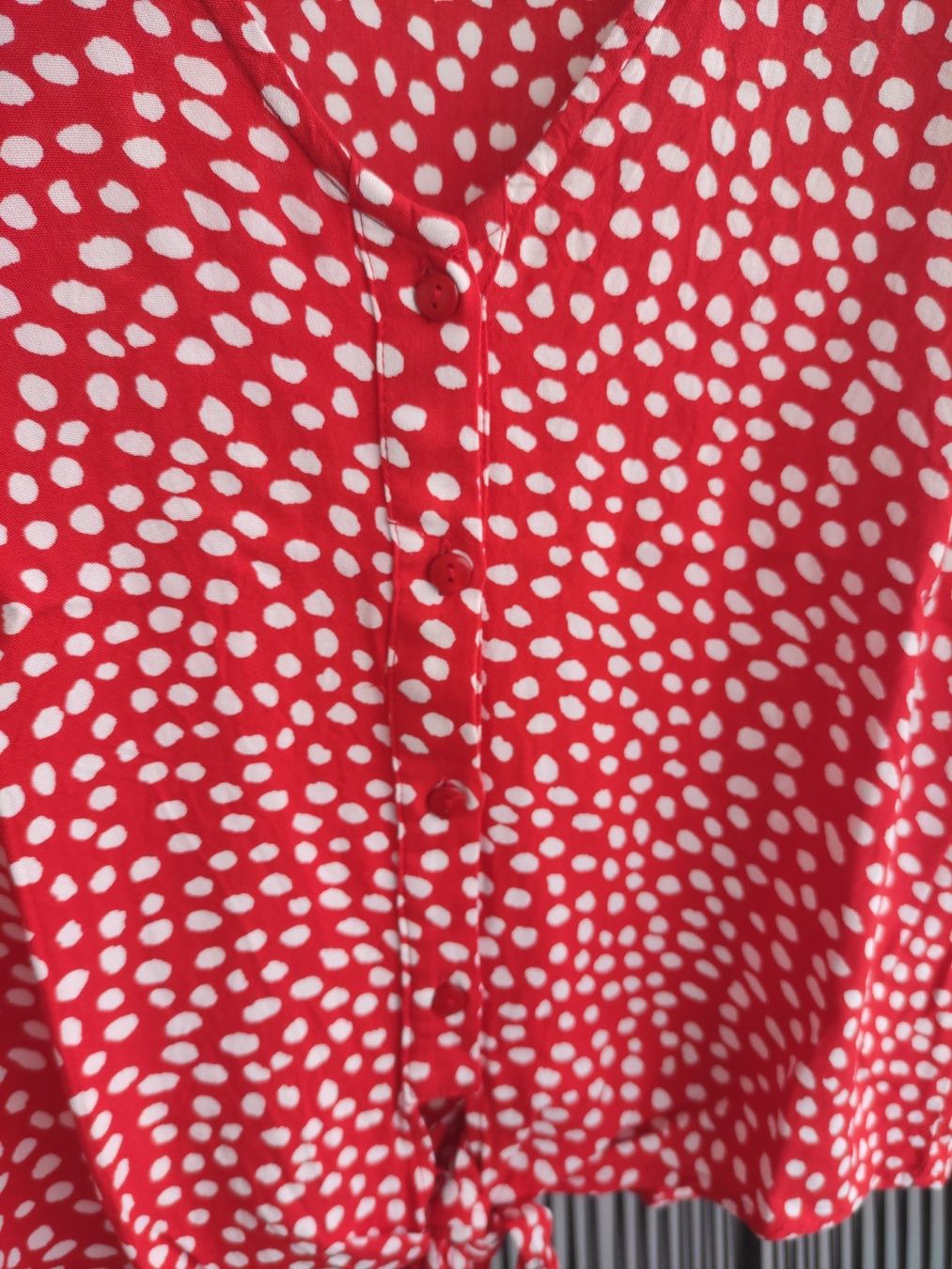 Pieces Camicette: Bluse rot weiss getupft Gr.XS Pieces – Nuovo (secondo la descrizione) da Schliern b. Köniz venduto da Pecannut 4