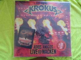 Krokus - Adios Amigos Live@Wacken, Orange Vinyl, Neu!