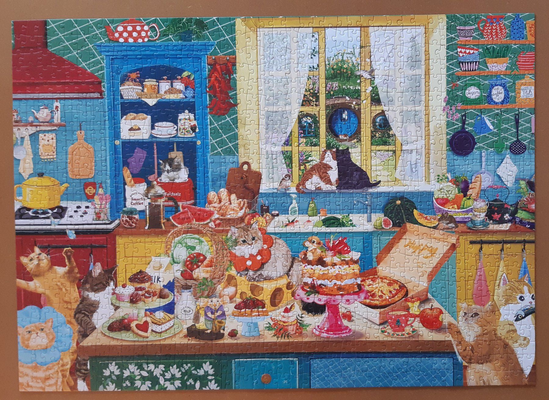 Puzzles: Puzzle 1000 Teile, Cat Kitchen Fun – Gebraucht aus St. Gallen von hohl1964 1