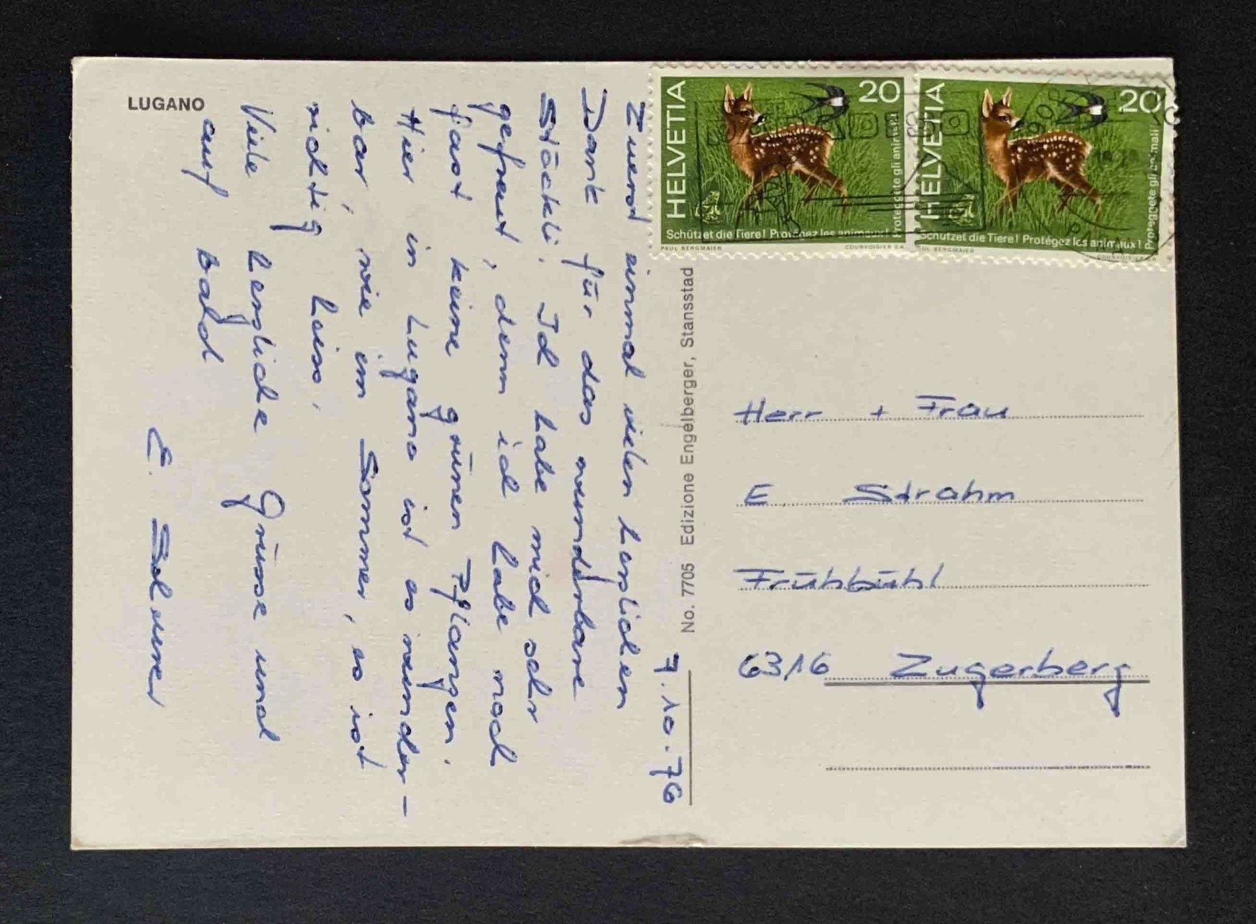 Cartoline postali: AK Lugano Mehrbild Karte – Usato da Goldau venduto da artelier1 1