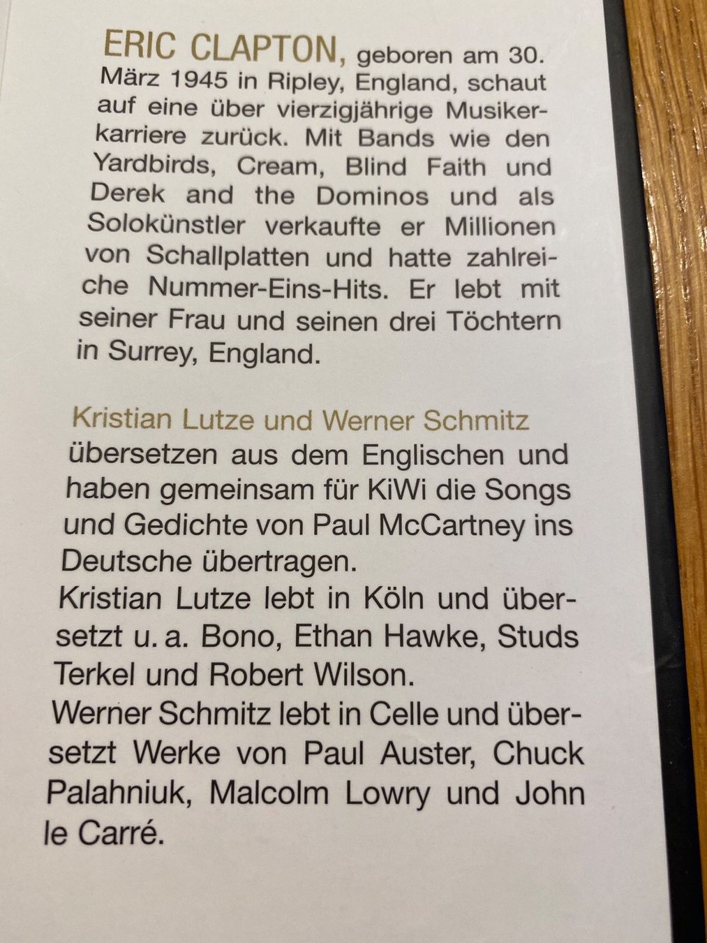 Strumenti musicali: Clapton Eric, mein Leben – Usato da Stettlen venduto da Hansj 1