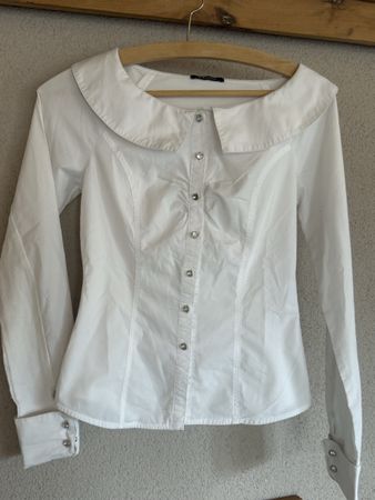 Chemise Morgan blanche manches longues taille 36 état neuf