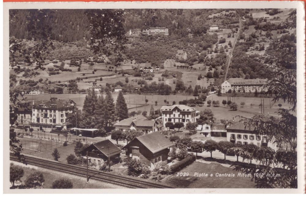 1952 PIOTTA - TI - IL PAESE E LA CENTRALE RITOM VEDUTA AEREA (Gebraucht ...