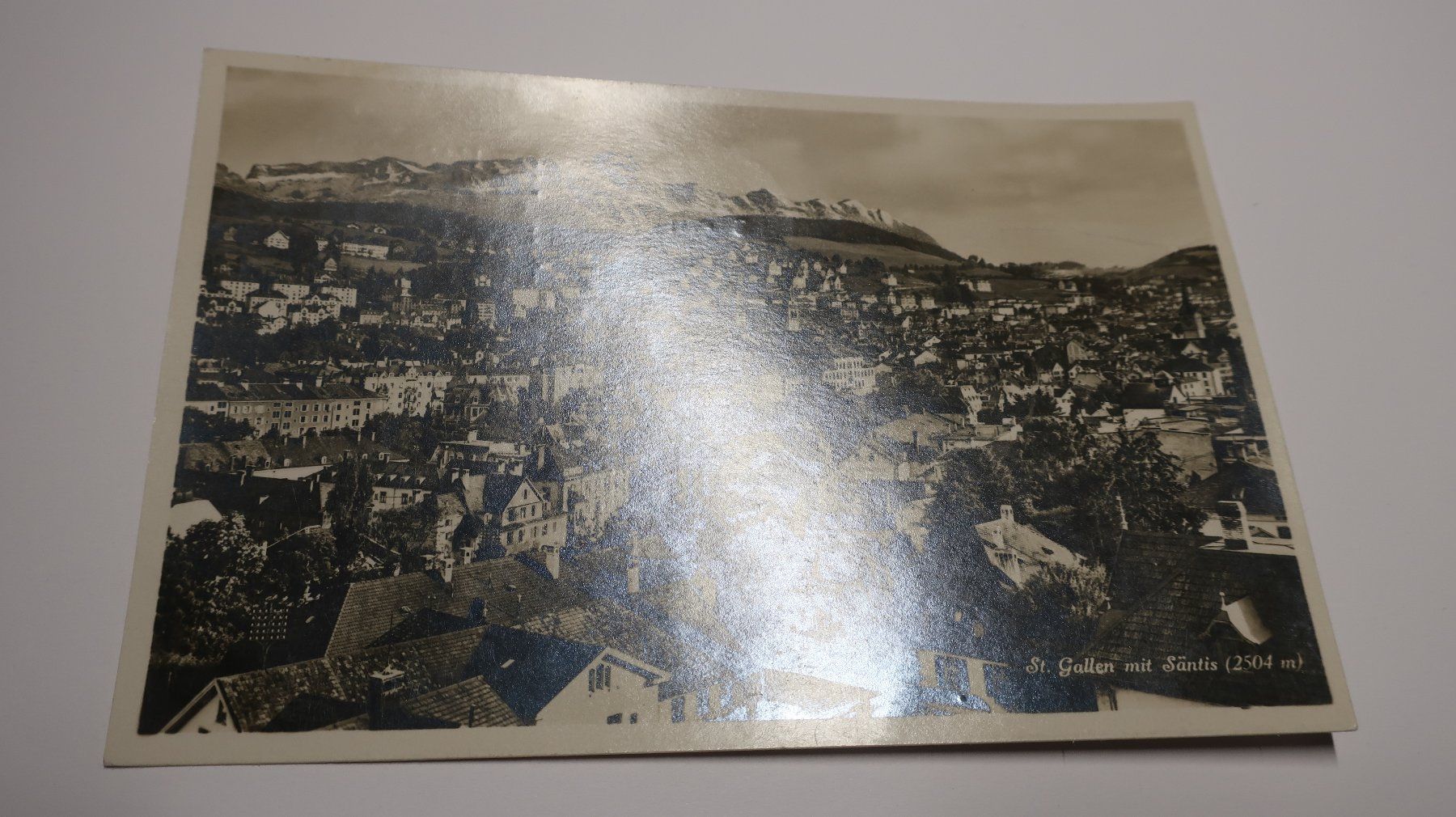 Ansichtskarten: St. Gallen mit Säntis  1931 – Gebraucht aus Cormoret von Pascalll2001 1