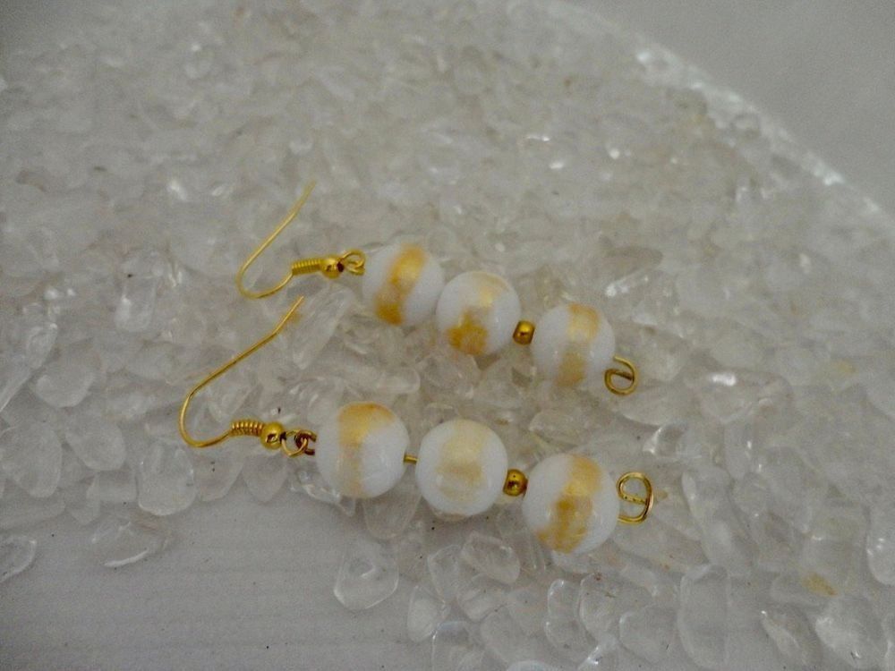 Orecchini pendenti & Orecchini a lobo: Ohrhänger Jade mit Goldschimmer – Nuovo (secondo la descrizione) da Biberist venduto da tl-schmuck