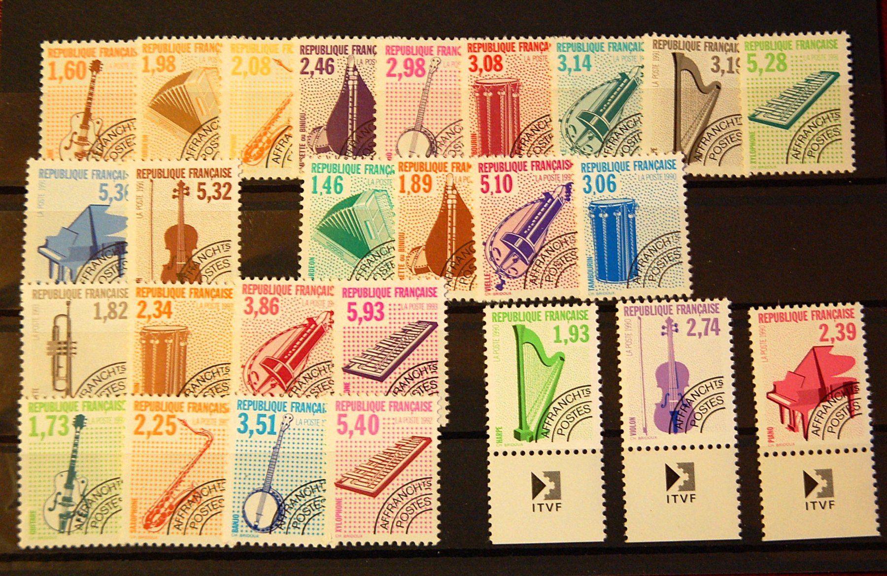 Alle Briefmarken: France - 5 séries préoblitérées MNH ** – Neu (gemäss Beschreibung) aus Gland von pas_wxw