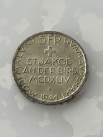 5 Franken Gedenkmünze St. Jakob 1944  Silber