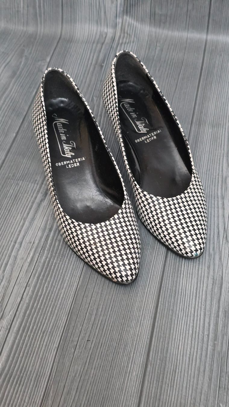 Scarpe da donna: 💞​ Leder Pumps - 37 - Hahnentritt / Houndstooth – Usato da Thalwil venduto da VitaMini 1