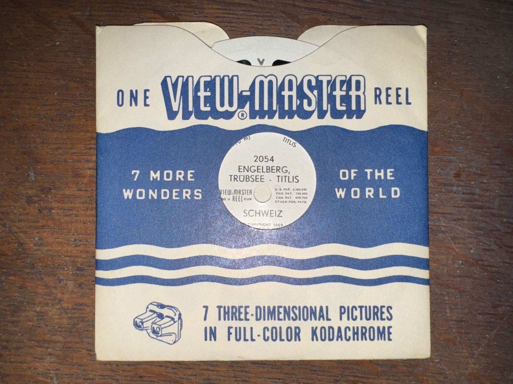 View-master Spielzeuge: View-Master 3D: Nr. 2054 ENGELBERG TRÜBSEE-TITLIS – Gebraucht aus Tegerfelden von siebenmacky