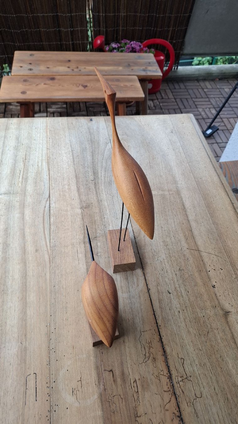 Alle Dekorationen: Zwei dekorative Holzvögel – Gebraucht aus Zürich von witike 6