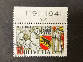1941, 10c gestempelt, 253 Pf Spinne auf dem Hammer, KP 150.-