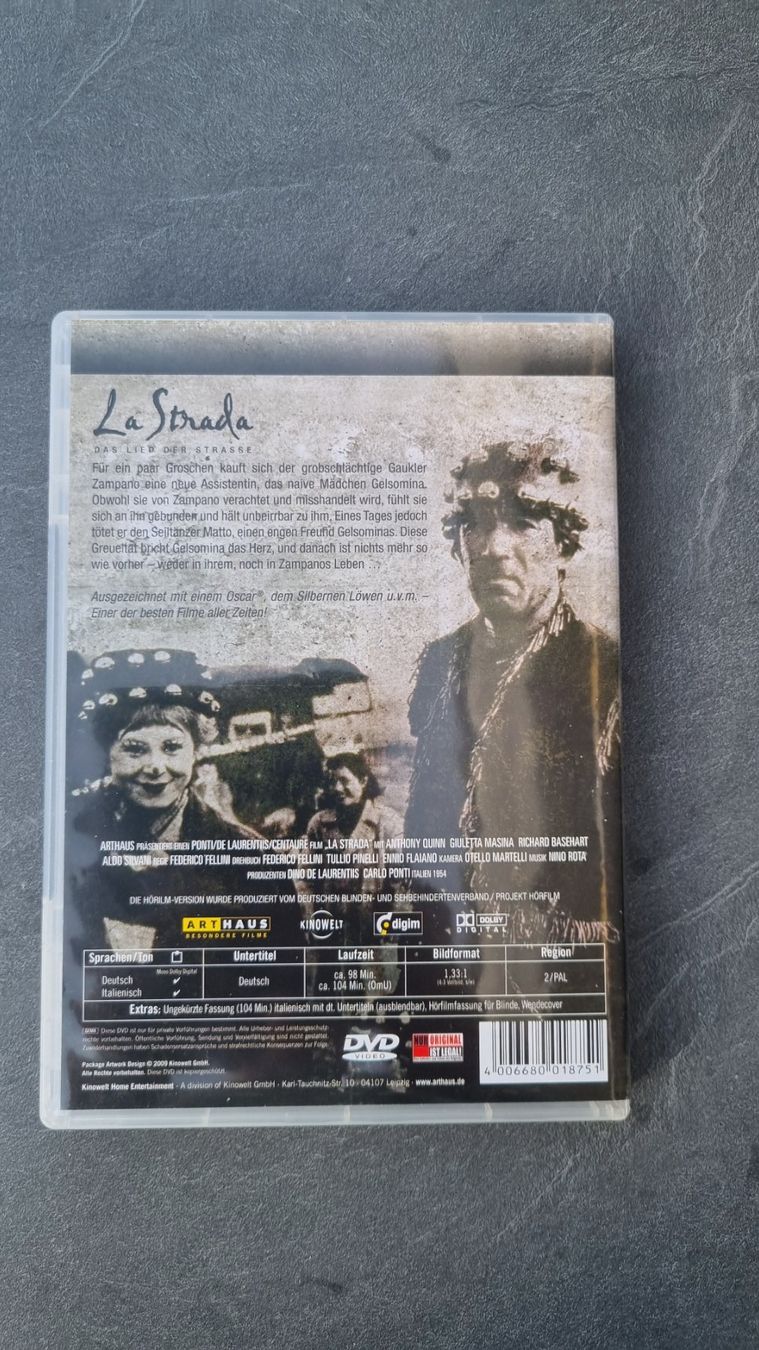 Alle DVDs: Federico Fellini "La Strada" DVD – Gebraucht aus Meilen von lisma29 1