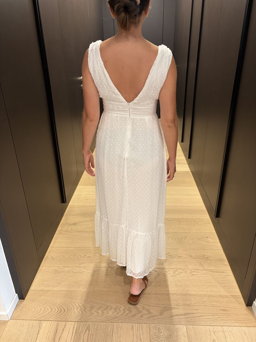 Kleider: White V-neck summer dress size M  – Gebraucht aus Zürich von MariaJC 1