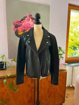 American Vintage Lederjacke Biker Gr. S