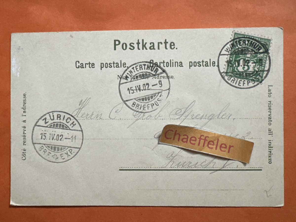 Cartes postales: 1902 Schloss Arenenberg – D'occasion à Zürich par Chaeffeler 1