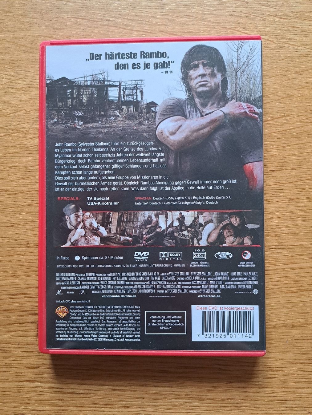 Alle DVDs: John Rambo UNCUT DVD Top Zustand – Gebraucht aus Rüti ZH von Sondanelle 1