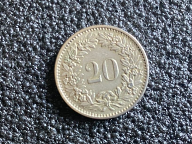 Alle Münzen: 20 Rappen 1971 – Gebraucht aus Hünenberg von Ecila 1