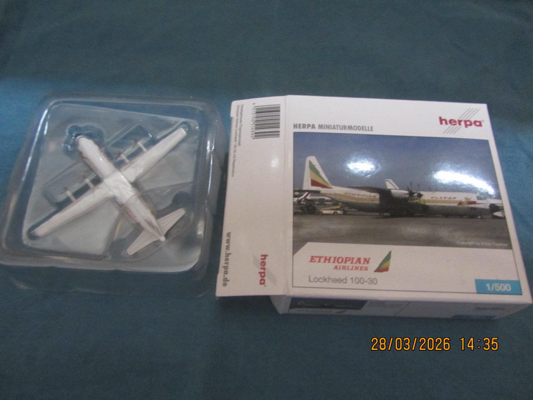 Herpa Kit di modellismo & Modellini statici: Lockheed 100-30 Ethopian Airlines – Nuovo e nell'imballaggio originale da Kirchberg BE venduto da sonne88