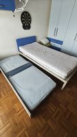 Letto singolo con letto estraibile + 2 materassi