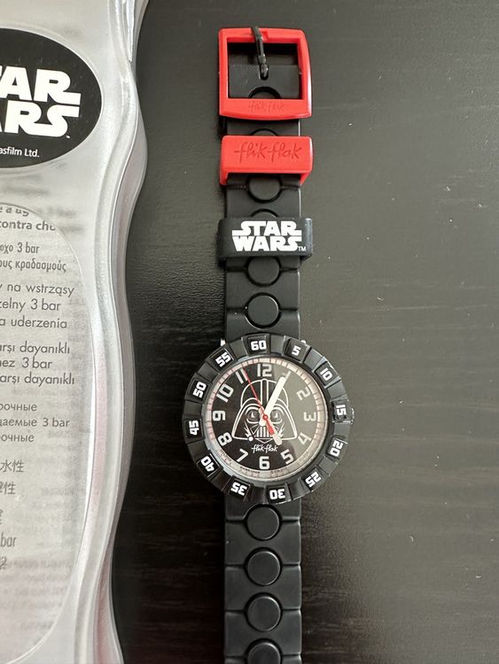 Montre Enfant Flik Flak Star Wars Dark Vador - Occasion Quasi Neuve - Enfant Unisexe