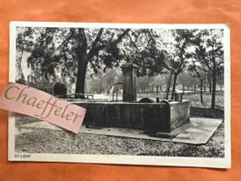  St-Loup Brunnen Dorfplatz 1920er Jahre
