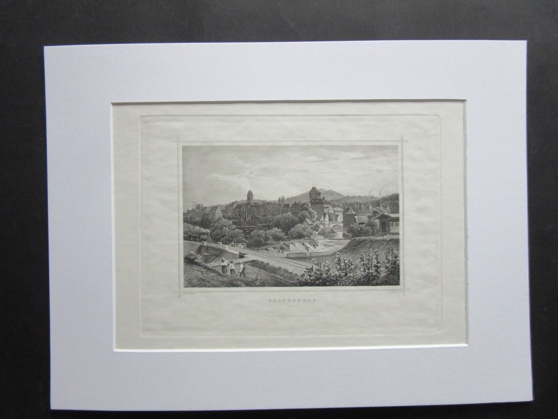 Stiche: FRAUENFELD STICH MIT PASSEPARTOUT – Gebraucht aus Gersau von kunst-online