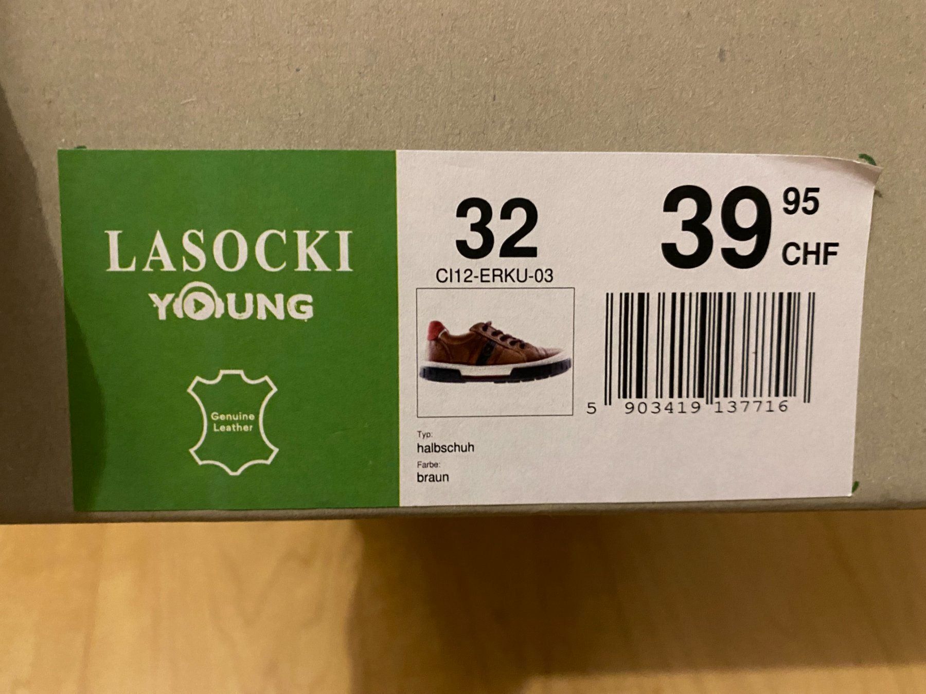 Scarpe per ragazzi: Sneaker Halbschuhe Lasocki Gr. 32 Leder – Usato da Flawil venduto da savoypremium 4
