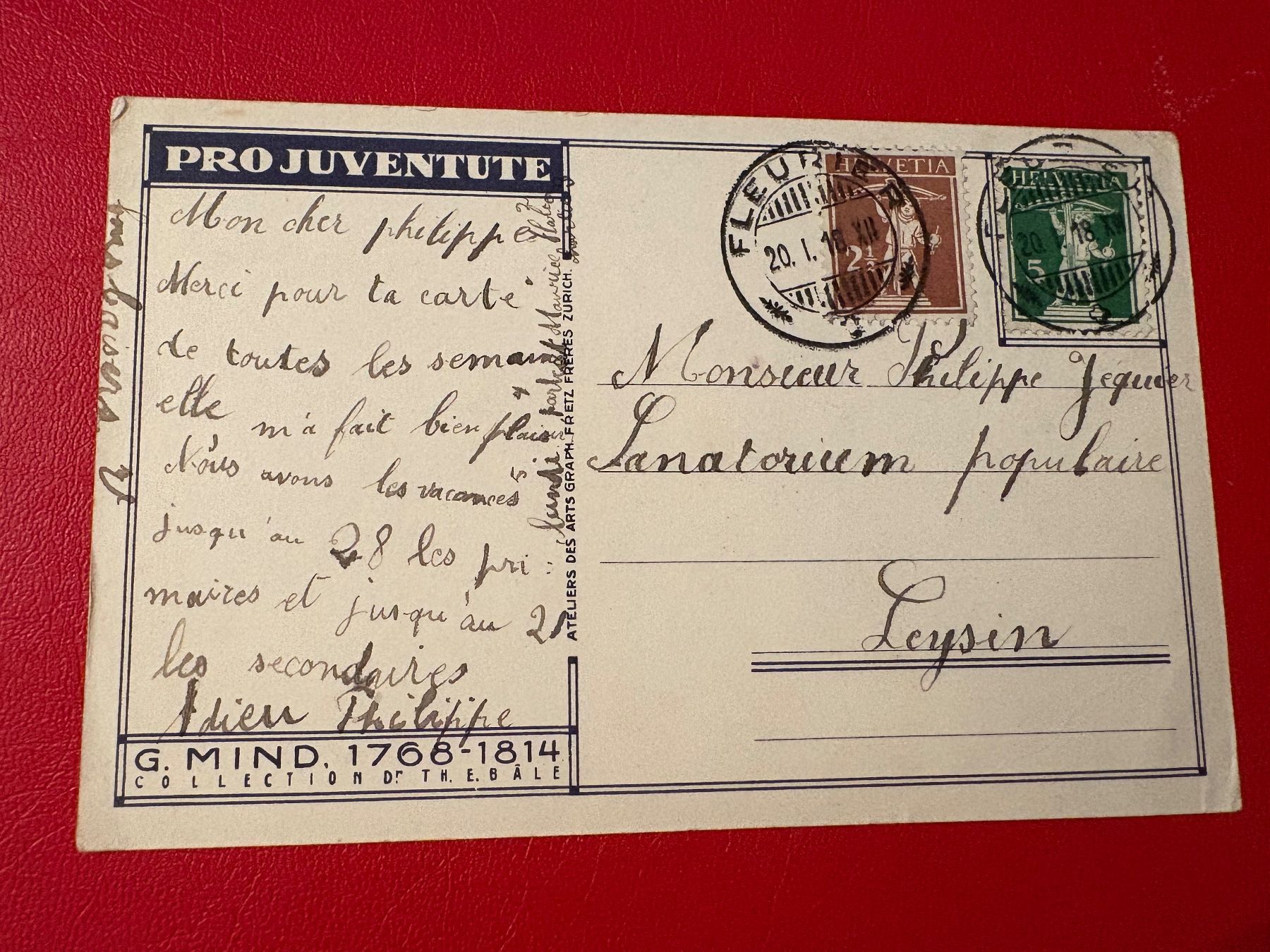 Cartoline postali: Pro Juventute 1916 / Kreisel und Hund – Usato da St-Légier-La Chiésaz venduto da Theo005 1