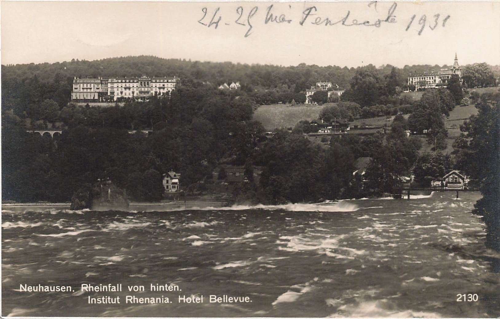 Ansichtskarten: Neuhausen Rheinfall – Gebraucht aus Biasca von Blenio71