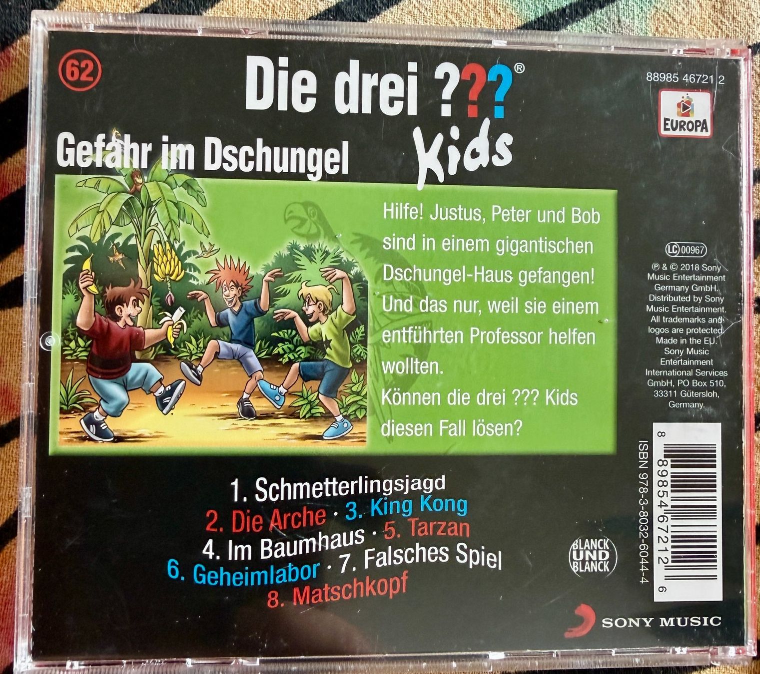 CD: Die drei ??? Kids 62 Gefahr im Dschungel CD – Usato da Basel venduto da Cora3 1