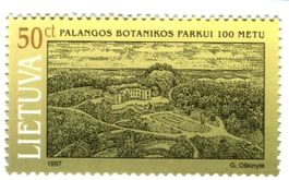 Briefmarke "Botanischer Garten". Litauen