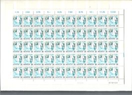 Helvetia distribut. de lettres 1986 bloc de 50 timbres neufs