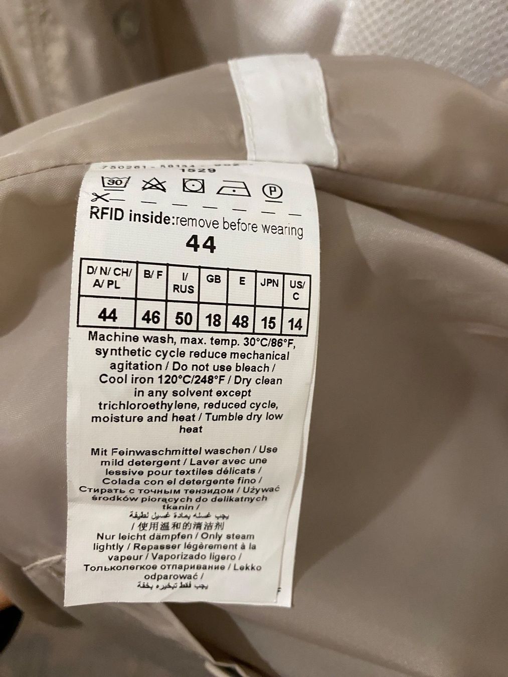 Gerry Weber Giacche: Gerry Weber Parka Jacke hellbeige Gr. 44 – Usato da Pratteln venduto da a23_j2gs 9