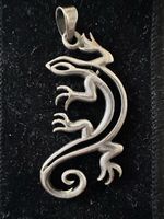 Gekko-Anhänger (Silber)