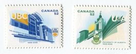 Briefmarken "Universität". Kanada