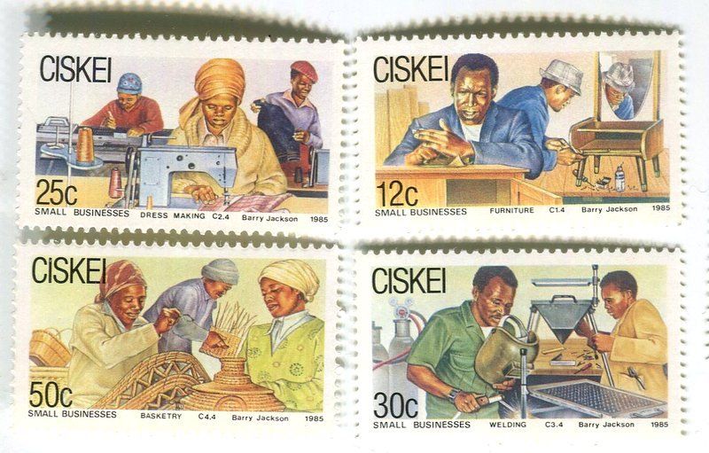 Tutti i francobolli: Briefmarken "Berufe". Ciskei. – Nuovo e nell'imballaggio originale da Basel venduto da Butsch5