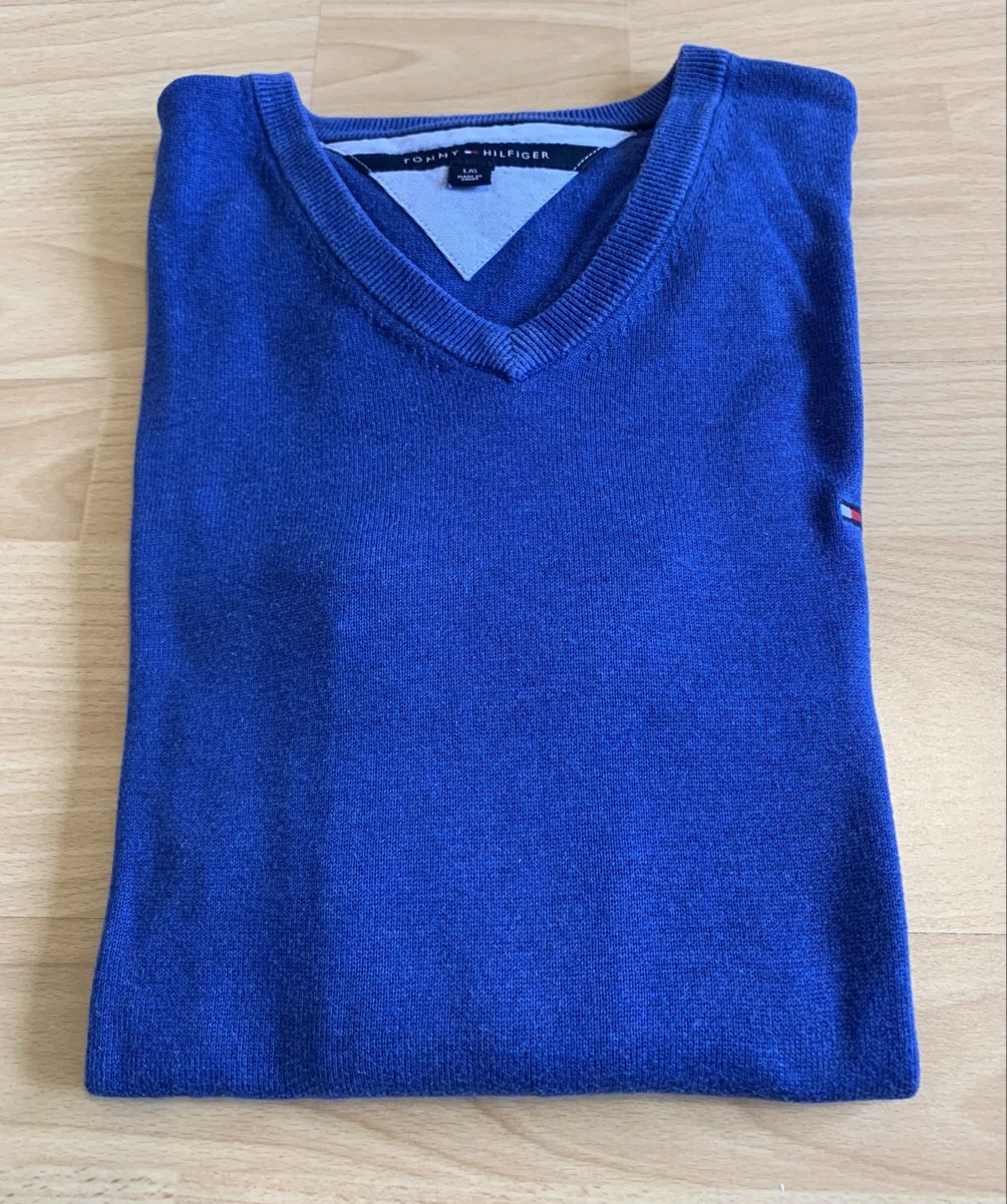 Tommy Hilfiger Maglioni & Felpe: Pull Tommy Hilfiger Homme ,Taille L, Bleu – Usato da Biel/Bienne venduto da granitod