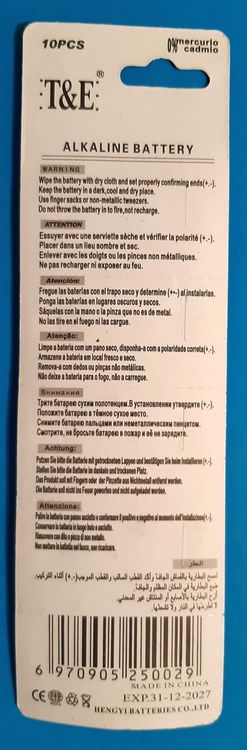 Caricatori & Batterie: NEU 4 Stück AG5  LR 754W  393 Alkaline Batterien – Nuovo e nell'imballaggio originale da St. Margarethen TG venduto da ursk10 1