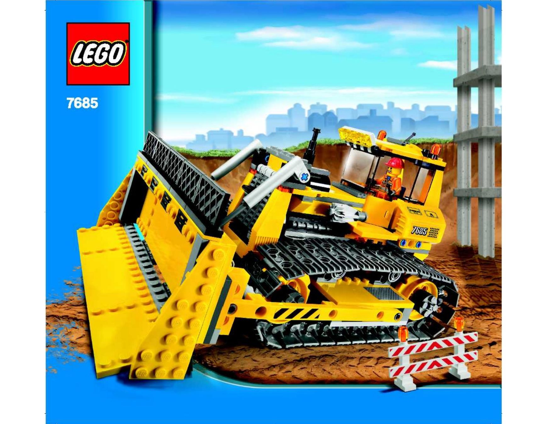 Lego Baukästen: Lego 7685 Bulldozer / Dozer (2009) – Gebraucht aus Basel von SwissBrickBank