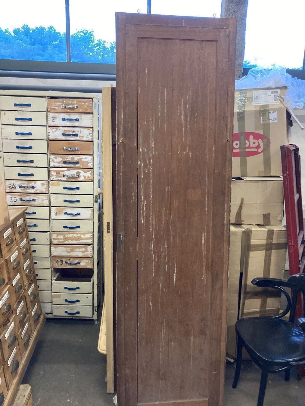 Porte: Antike Schranktüre mit Spiegel ca 1850 – Usato da Buchs ZH venduto da JPK7 3