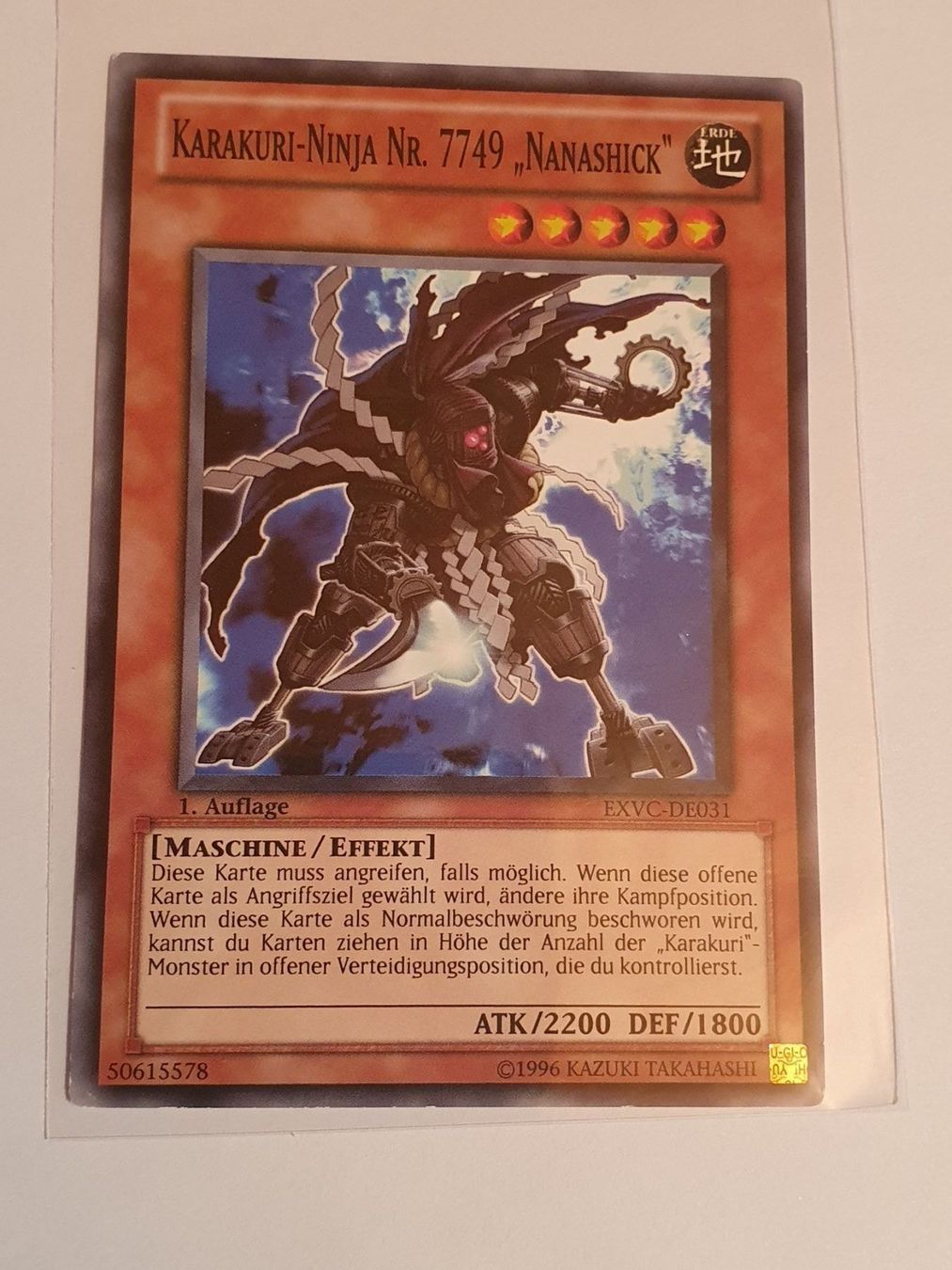 Yugioh Sammelbilder & Trading cards: Yugioh Karakuri Ninja 7749 "Nanaschick" – Gebraucht aus Oberdorf BL von BaldenEagle