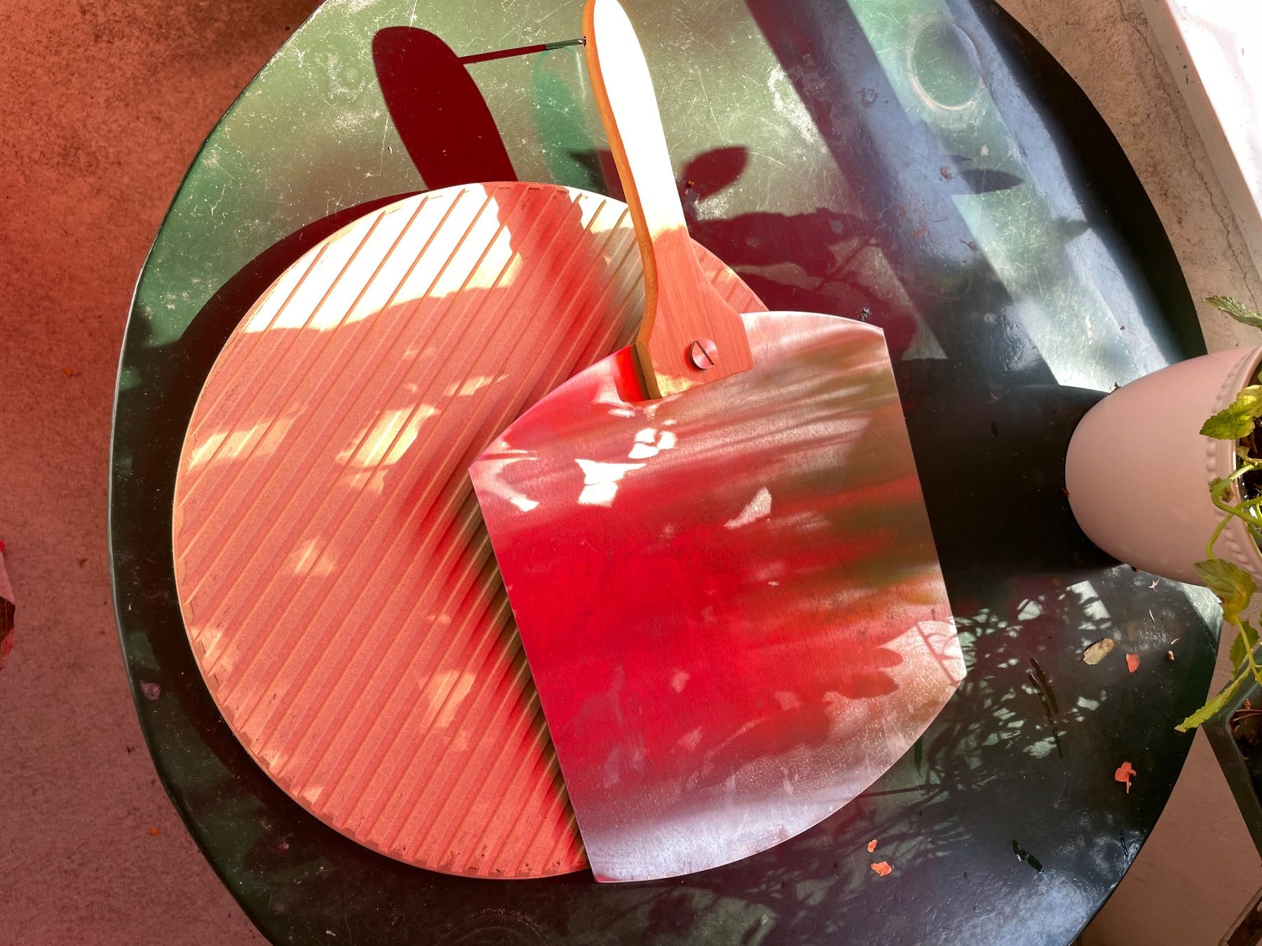 Elettrodomestici da cucina: Pizzastein mit Pizzaschaufel Durchmesser 33 cm – Usato da Zürich venduto da Sbd1