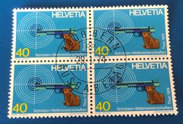 4 er Block Nr.550 mit Vollstempel Bern
