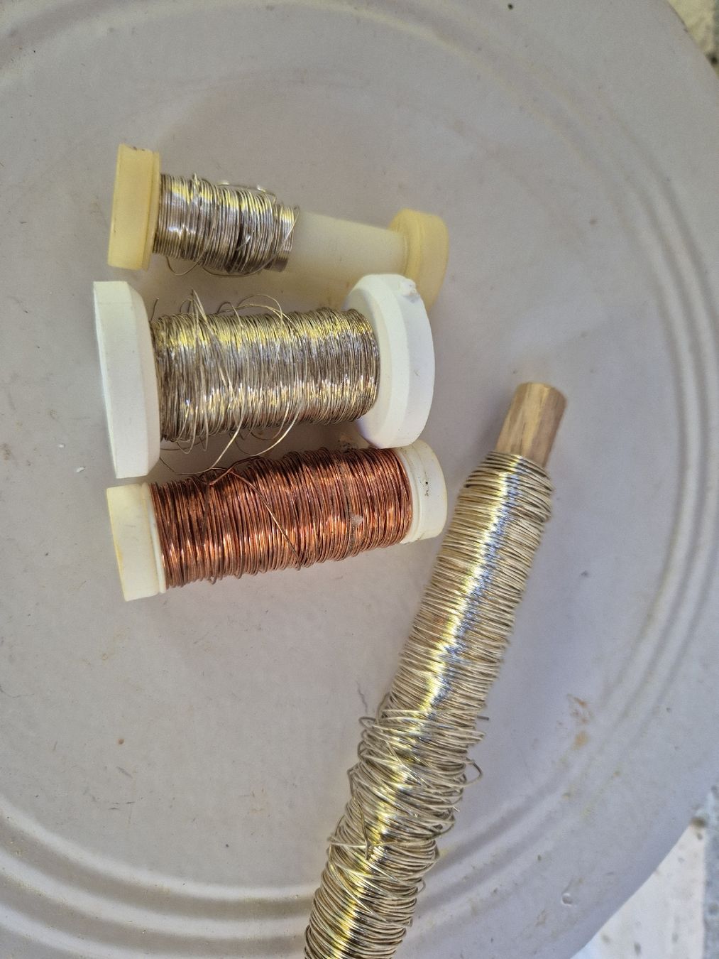 Sonstiges zum Basteln & Handarbeiten: Basteldraht Set, Kupferdraht, Silberdraht, Golddraht – Neu (gemäss Beschreibung) aus Krauchthal von SamsPuce 1
