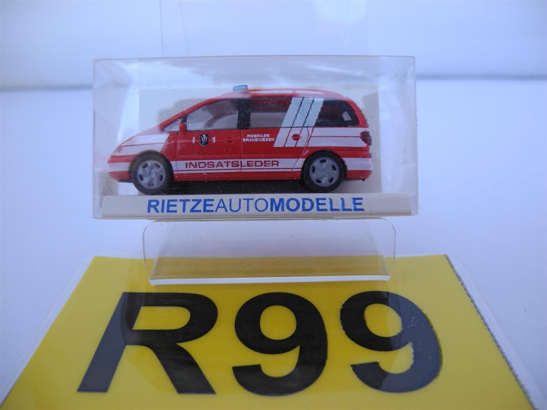 Rietze Modellini d'auto: Rietze 50773 Einsatzleitung FW, Nr. R99 – Nuovo e nell'imballaggio originale da Kottwil venduto da Crazyrolf