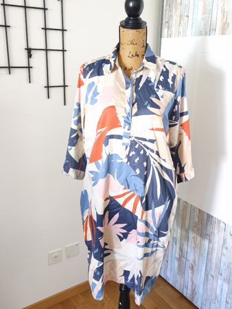 Hemdblusenkleid Smith & Soul Blumenmuster Grösse L