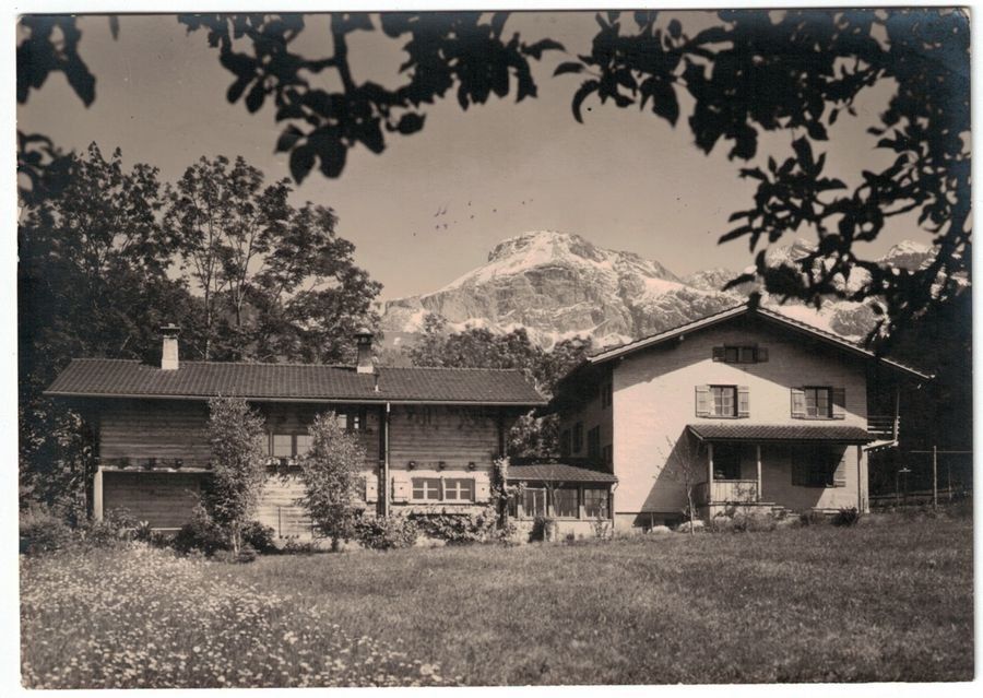 Cartoline postali: Flüeli-Ranft, "Aufgebotshaus", gelaufen 1958 – Usato da Frauenfeld venduto da POML