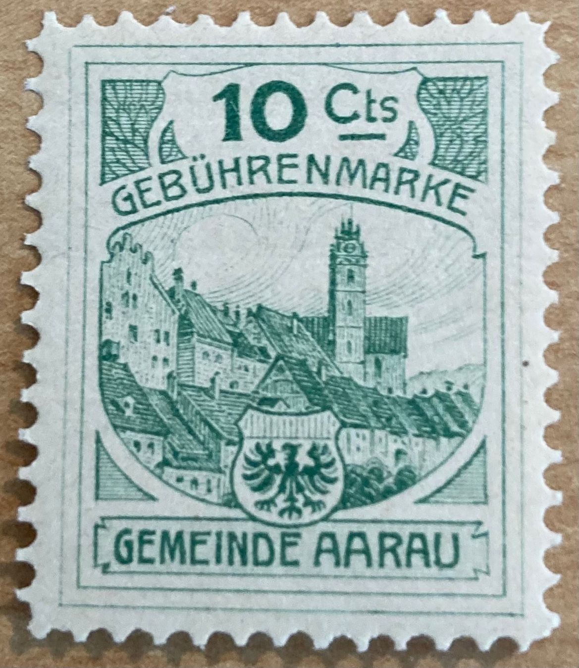 Tutti i francobolli: Fiskalmarke Stadt Aarau 10 Cts – Usato da Hunzenschwil venduto da zibu88